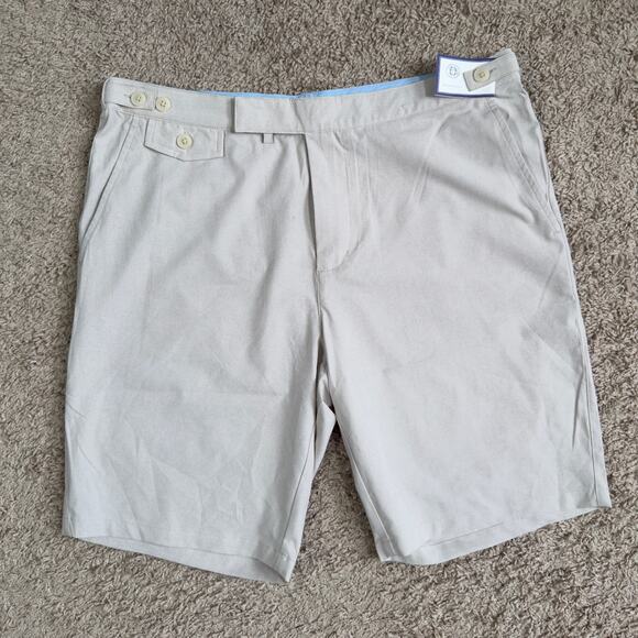 B DRADDY Oh-Dog Shorts Size 34 Oyster Heather Performance Golf Polyester NWT - Picture 1 of 9